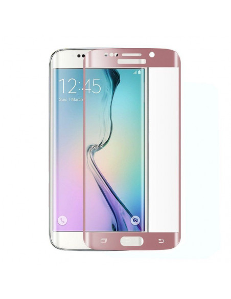 Film Vidrio Templado Gorilla Glass Grueso Curvo Samsung G925 S6 Edge Rosa