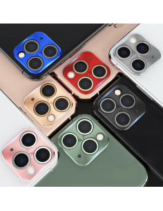 Protector de Camara Metalizado Apple iPhone 11 Pro Silver