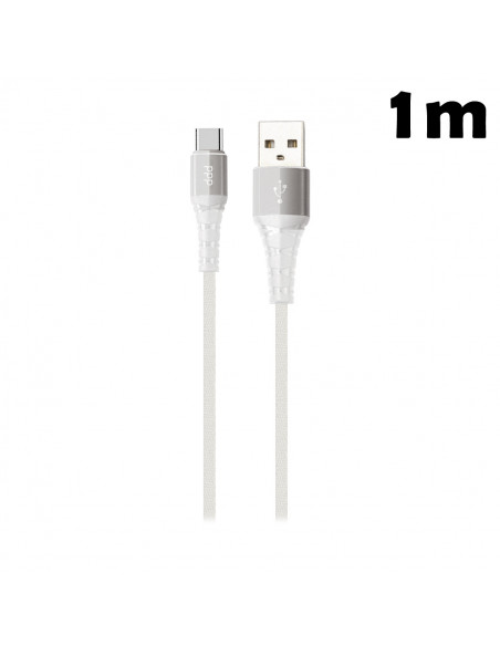 Cable USB Type-C SL_Jean 1m Blanco