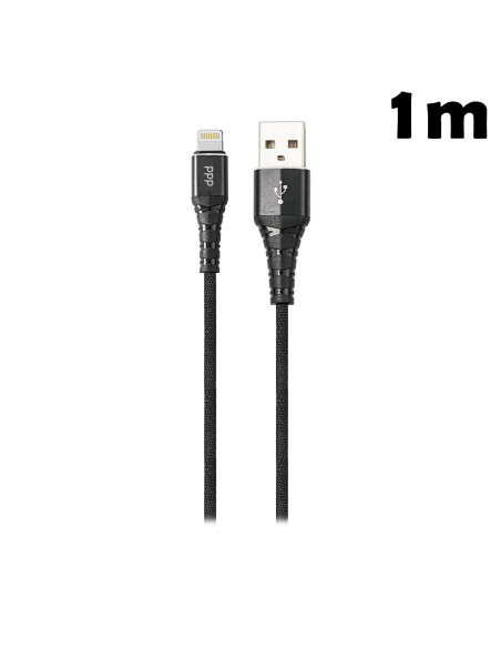 Cable USB Lighting SL_Jean 1m Negro