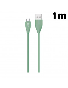 Cable USB MicroUSB SL_Soft 1m Verde