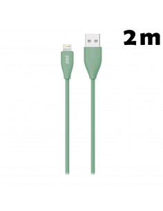 Cable USB Lighting SL_Soft 2m Verde