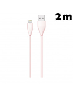Cable USB Lighting SL_Soft 2m Rosa