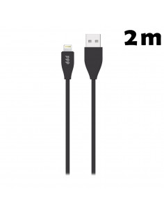 Cable USB Lighting SL_Soft 2m Negro