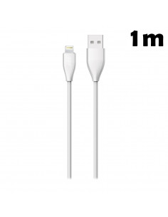 Cable USB Lighting SL_Soft 1m Blanco