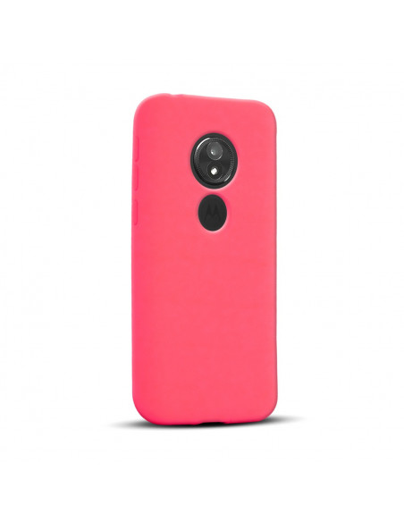 Protector Silicone Soft Motorola XT2019 Moto G8 Plus Fucsia
