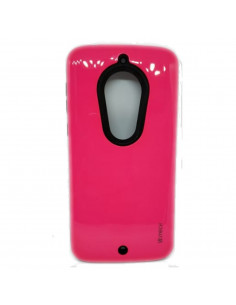 Protector Reforzado Liso8 Samsung J610 J6 Plus Fucsia