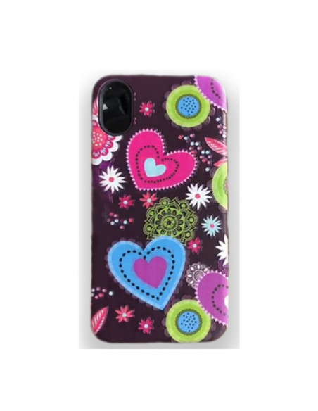 Protector Reforzado Diseño9 Samsung A600 A6 CorazonesMulticolor