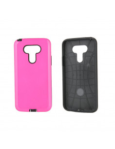 Protector Reforzado Liso5 Samsung A600 A6 Fucsia