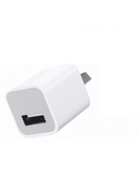 Cargador Cubo para iPhone Input 220v - Output 5v 1A Blanco