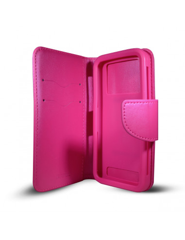 Estuche Flip Cover_SL_Silicona Universal 6.1" Fucsia