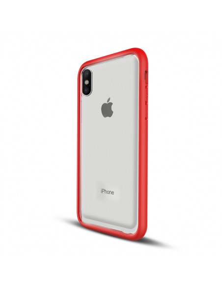 Protector Reforzado TranspBorde Samsung A605 A6 Plus Rojo