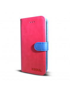 Estuche Flip Cover_SL_DUO (Flip+TPU) Apple iPhone 8 (4.7") Fucsia-Azul
