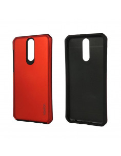 Protector Reforzado Liso4 Glazed Samsung J250 J2 Pro Rojo