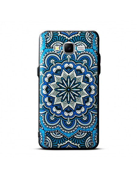 Protector Reforzado Mandala3 Samsung G955 S8 Plus Celeste