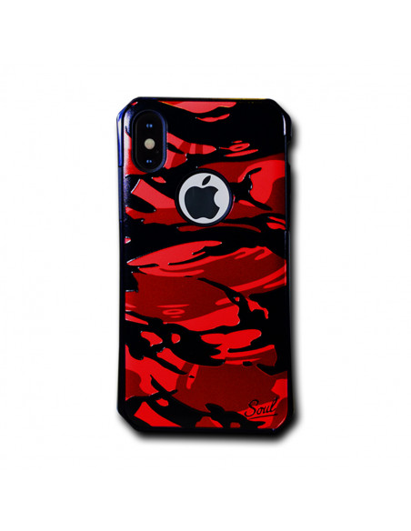 Protector Reforzado Warrior Apple iPhone X Rojo