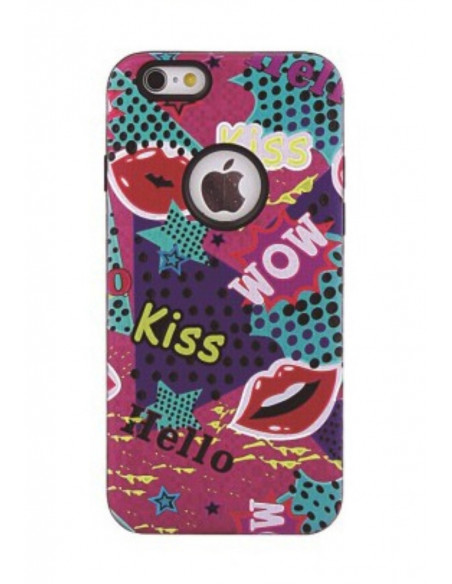 Protector Reforzado Diseño9 LG X240 K8 2017 Boca Kiss