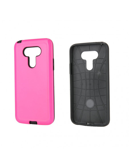 Protector Reforzado Liso5 Huawei P20 Fucsia
