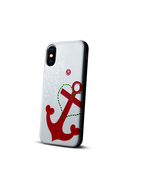 Protector Reforzado Diseño6 Samsung N950 Note8 Ancla Corazon