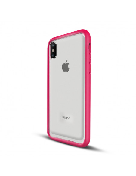 Protector Reforzado TranspBorde Apple iPhone 8 (4.7") Fucsia