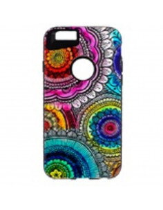 Protector Reforzado Diseño9 Apple iPhone 7 (4.7") Mandala Multicolor
