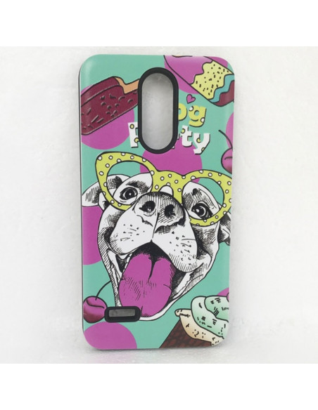 Protector Reforzado Diseño9 LG K240 X Max Dog Party