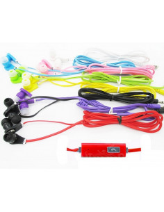 Auricular EAR3 CON MIC 3.5mm Rojo