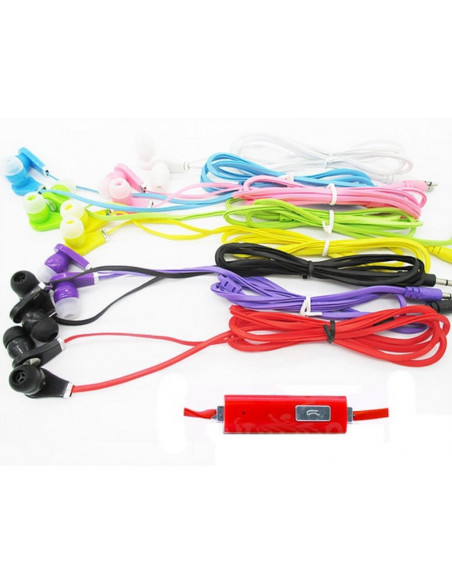 Auricular EAR3 CON MIC 3.5mm Rojo