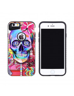 Protector Reforzado Diseño9 Apple iPhone 7 Plus (5.5") CalaveraRosa