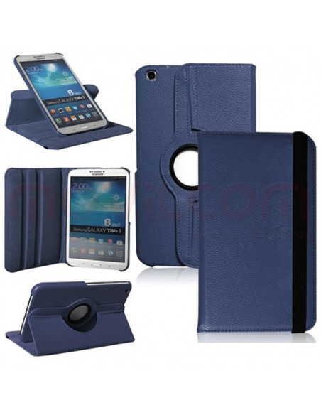 Estuche Cuero "SL_360" Tipo Libro Tablets 10" Universal con Stand Azul