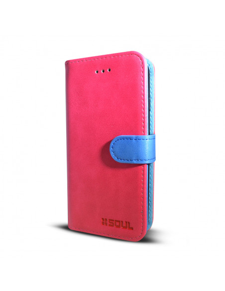 Estuche Flip Cover_SL_DUO (Flip+TPU) Apple iPhone 7 Plus (5.5") Fucsia-Azul