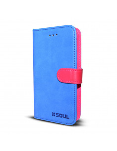 Estuche Flip Cover_SL_DUO (Flip+TPU) Apple iPhone 7 Plus (5.5") Azul-Fucsia
