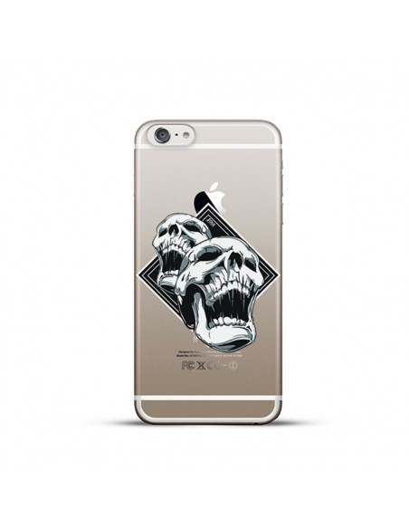 Protector TPU con Diseño Laser14 Apple iPhone 7 (4.7") Skull Scream