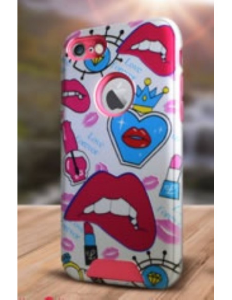 Protector Reforzado Diseño6 Motorola XT1763 Moto E4 Lips
