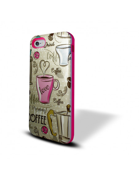 Protector Reforzado Diseño6 LG M400 Stylus 3 Coffee