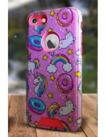 Protector Reforzado Diseño6 Motorola XT1662 Moto M Donuts