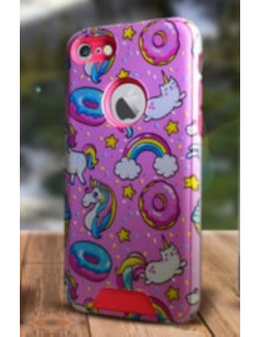 Protector Reforzado Diseño6 Alcatel ot5044 U5 5" Donuts
