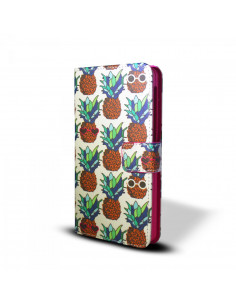 Estuche Flip Cover_SL_Silicona Universal 5.5" Pineaple