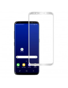 Film Vidrio Templado Gorilla Glass Grueso Curvo Samsung G955 S8 Plus Plateado