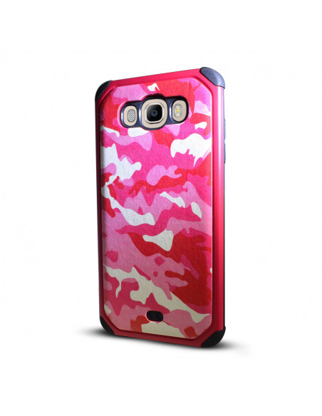 Protector Reforzado Camuflado Motorola XT1763 Moto E4 Rosa
