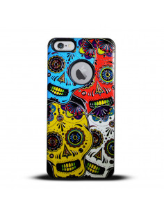 Protector Reforzado Diseño6 Motorola XT1763 Moto E4 Calavera