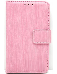 Estuche "Brush" Flip Cover Motorola XT1680 Moto G5 Plus Rosa