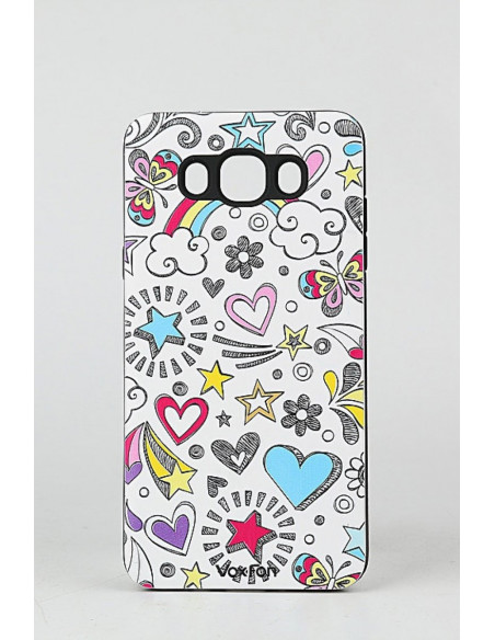 Protector Reforzado Diseño7 Motorola XT1601 Moto G4 Play Star&Heart