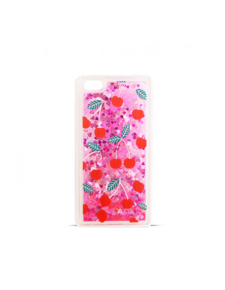 Protector Gel TPU Glitter Water3 Huawei G8 "Cherry"