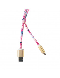 Cable USB "con Diseño" Universal MicroUSB DIS.02 (Flower)