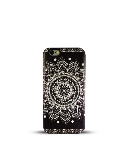 Protector Reforzado Mandala Motorola XT1641 Moto G4 Plus Negro