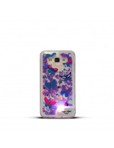 Protector Gel TPU Glitter WaterLed Apple iPhone 7 Plus (5.5") "Mariposas"