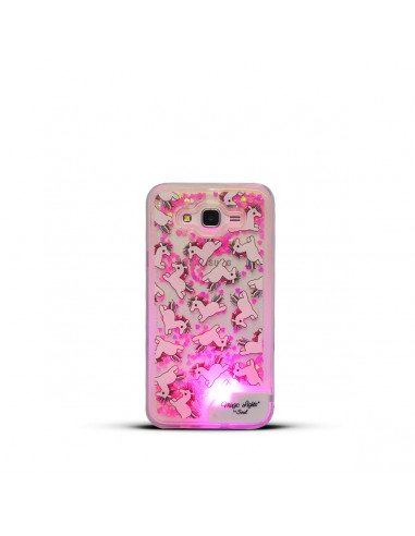 Protector Gel TPU Glitter WaterLed Apple iPhone 7 Plus (5.5") "Caballitos"
