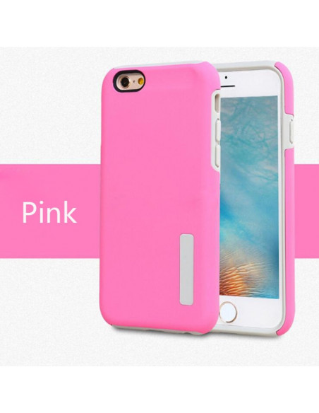 Protector Reforzado 2 en 1 Motorola XT1063 Moto G2 Fucsia