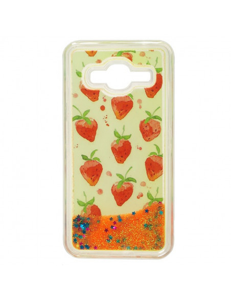 Protector Gel TPU Glitter Water Huawei G8 "Frutilla"